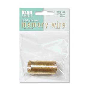 MEMORY WIRE RING 3/4 GLD PLT 48 TURNS