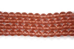 Peach Czech Glass Faceted Round Beads 12 mm