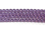 Very Light Purple Czech Glass Faceted Round Beads 10 mm