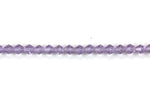 Light Purple Czech Glass Faceted Bicone Beads 6 mm