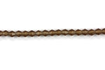 Caramel Brown Czech Glass Faceted Bicone Beads 4 mm 8" strand