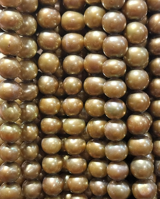 Freshwater Pearls copper 6x5mm