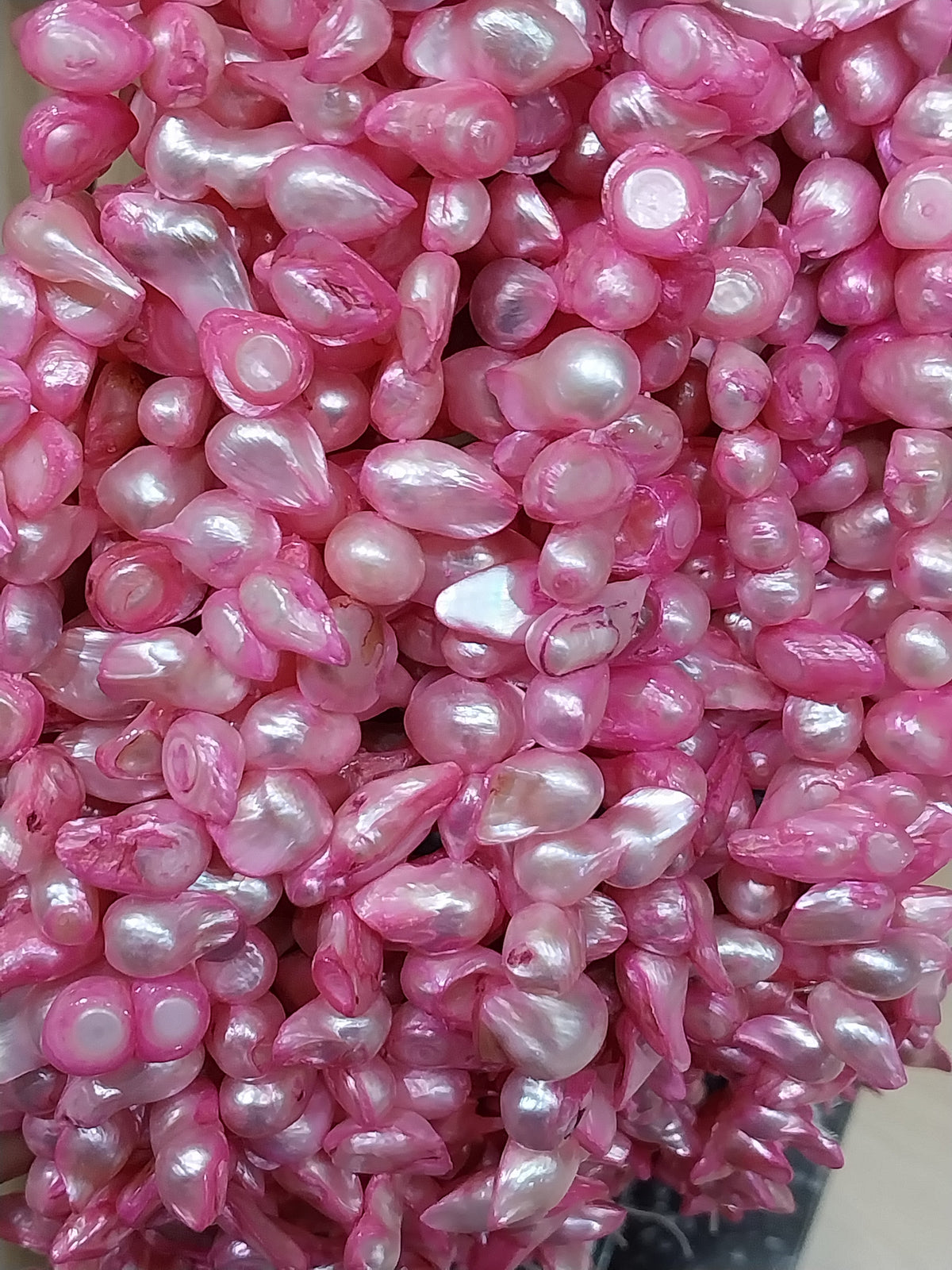 Freshwater Pearls rhodochrosite