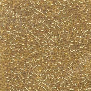 11/0 DELICA BEAD LINED GOLD 24KT APRX 7.2GM
