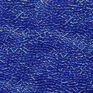 Perline Miyuki Delica Lined Blue Violet ab 11/0