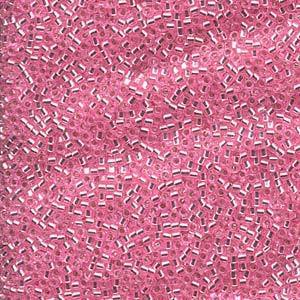 11/0 DELICA BEAD DYED S/L LT PINK APRX 7.2 GM