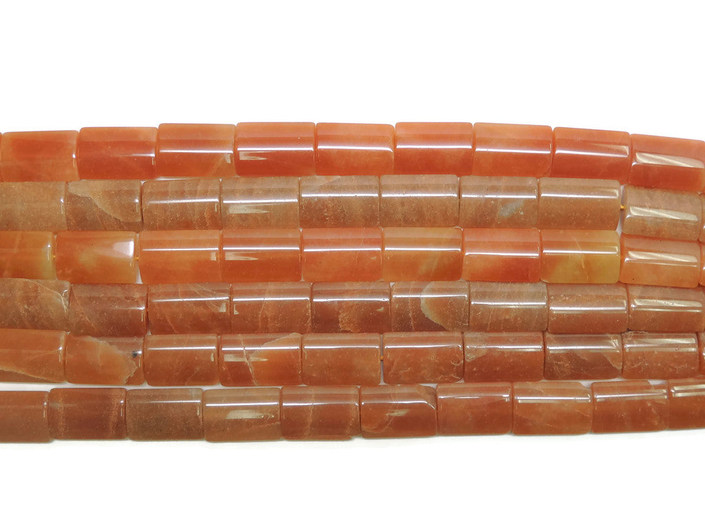 AgateOrangeSmoothRectangle26x18mm