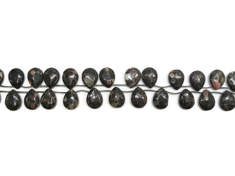 LepardSkinJasperTeardrop14x20mm