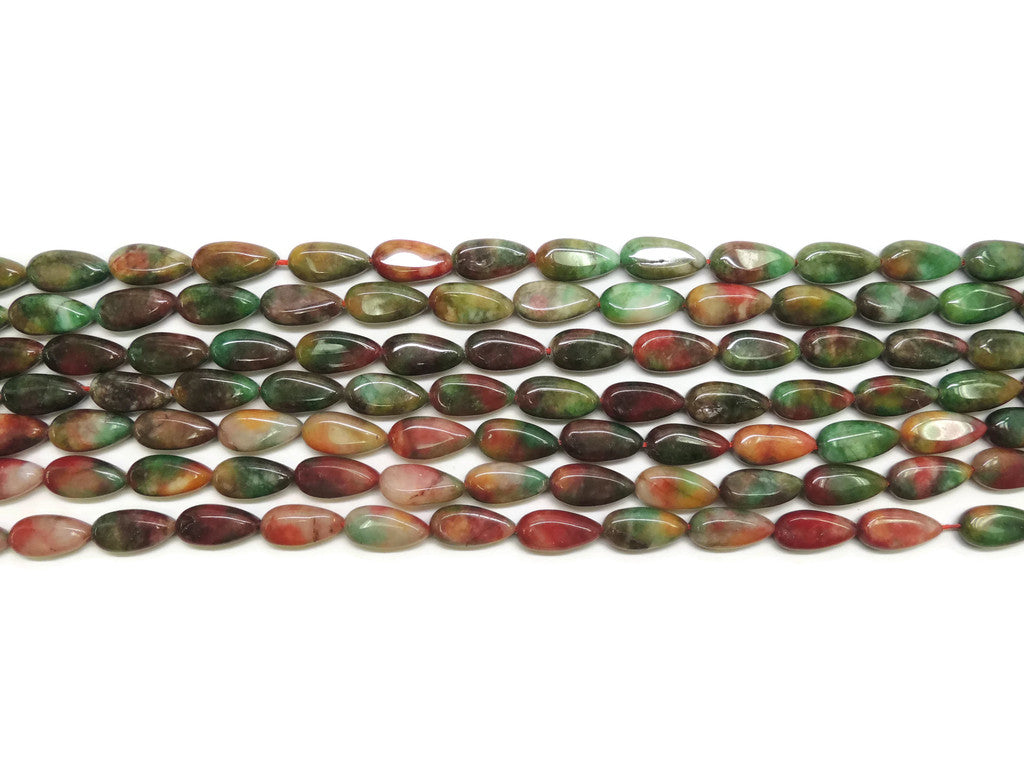 AgateMultiColorTeardrop20x8mm-1