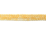 Yellow Jade Teardrop Smooth Gemstone Beads 10x6mm