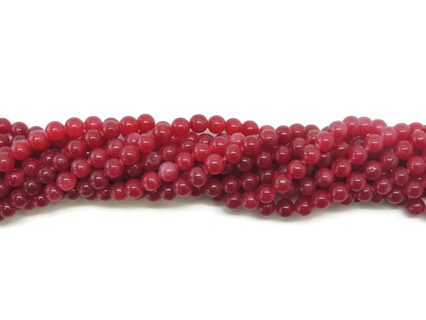 MaroonJadeSmoothRound10mm