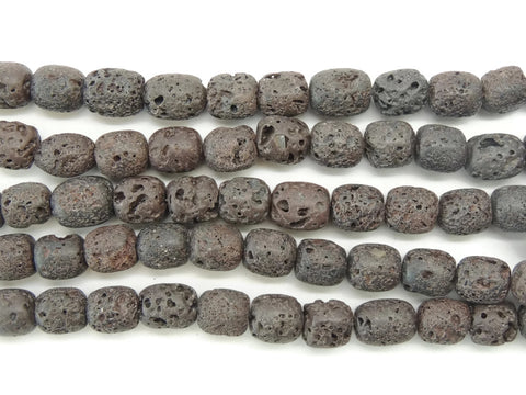 BrownLavaRockDrum12x18mm