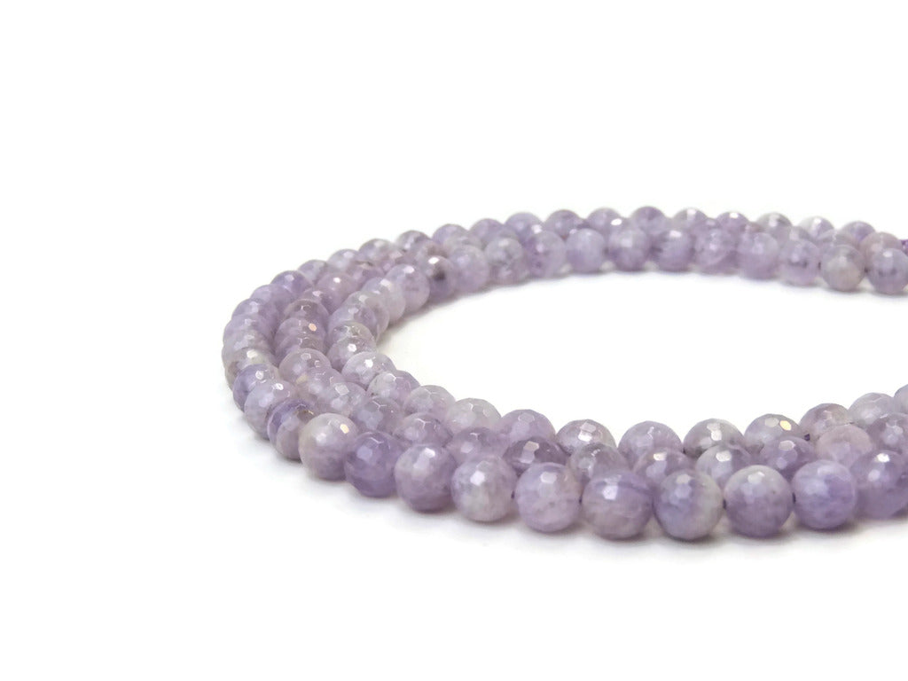 Amethyst Round Faceted Gemstone Beads 12mm ***