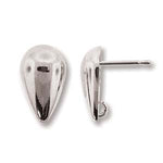 S/P 14MM INVERTED DROP EARRING POST W LOOP