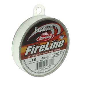 4 LB FIRELINE CRYSTAL .005 IN/.12MM DIA 50 YRD