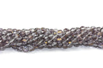 Purple Fire Polished Czech Glass Faceted Oval Beads 6 mm