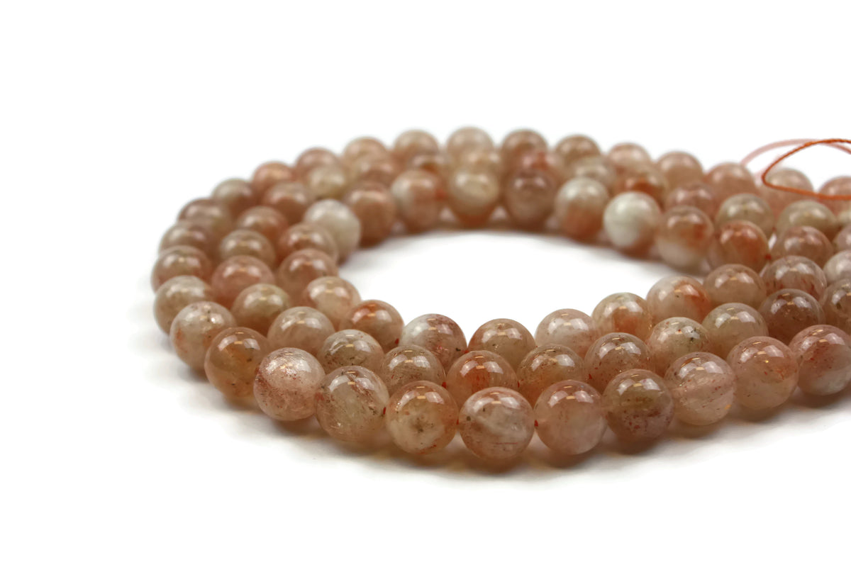 Sunstone Smooth Round Gemstone Beads 14mm