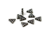 Bali Bead Sterling Silver Triangle Daisy Spacer Bead 2 x 7.5 mm
