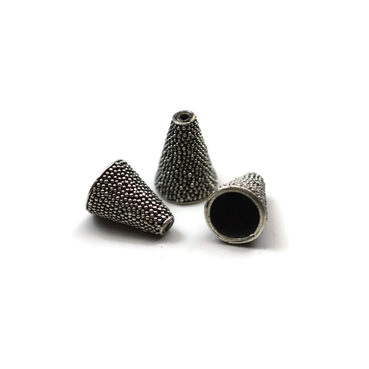 Bali Bead Sterling Silver Bead Cone 13x10 mm