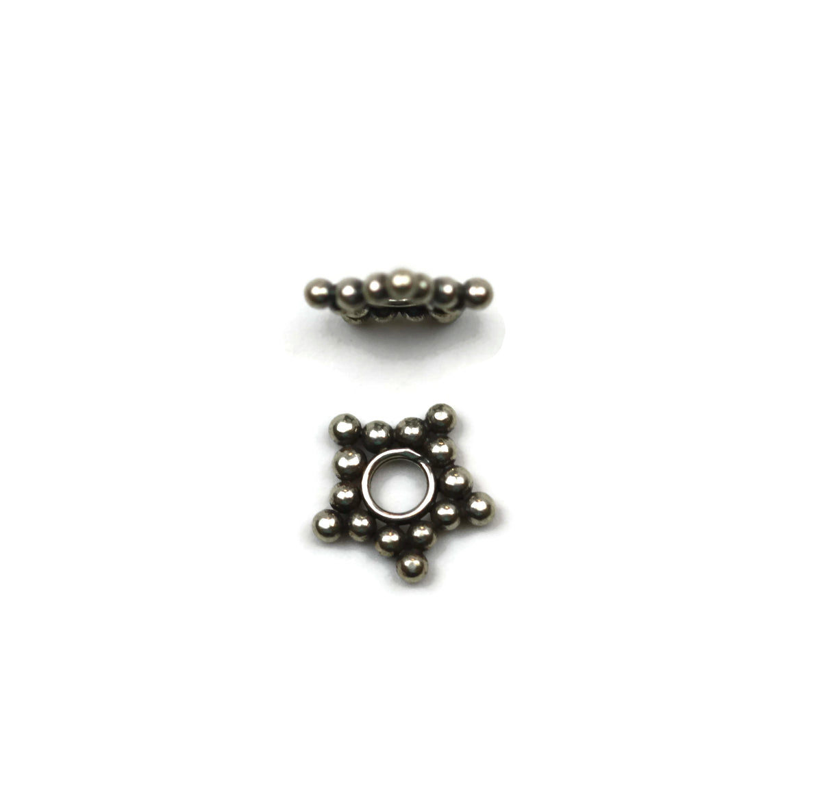 Bali Bead Sterling Silver Star Daisy Spacer 8 mm