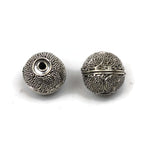 Bali Bead Sterling Silver Round Bead 11 x 12 mm