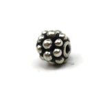 Bali Bead Sterling Silver Round Spacer Bead 5.5 x 6.5mm