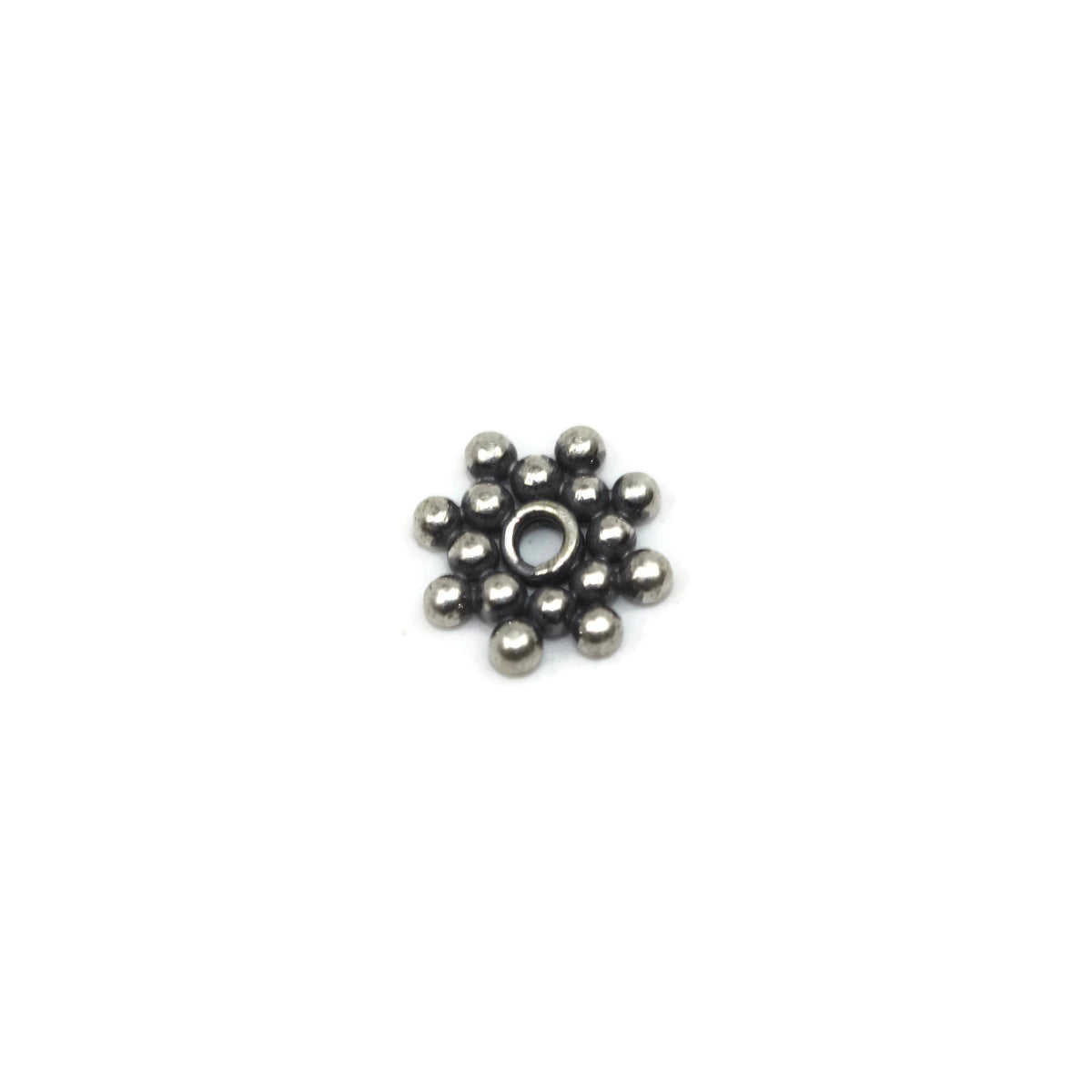 Bali Bead Sterling Silver Flower Daisy Spacer Bead 1.5 x 7mm