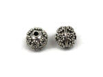 Bali Bead Handmade Sterling Silver Round Bead 10 x 11mm