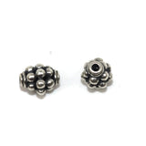 Bali Bead Sterling Silver Round Spacer Bead 8 x 6mm