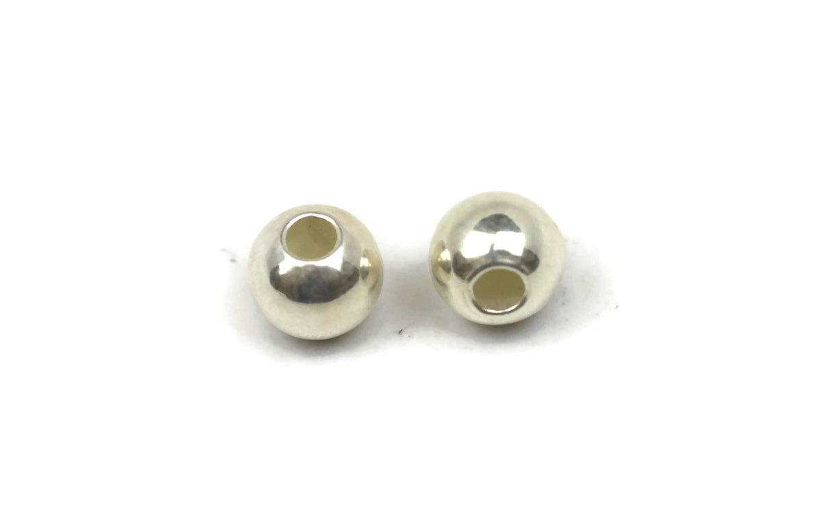Bali Bead Sterling Silver Round Spacer Bead 7 x 8mm