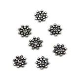 Bali Bead Sterling Silver Flower Daisy Spacer Bead 7.5mm