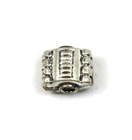 Bali Bead Handmade Sterling Silver Round Bead 7 x 8.5 x 6.5mm