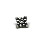 Bali Bead Handmade Sterling Silver Round Bead 1.5 x 7mm