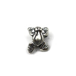 Bali Bead Handmade Sterling Silver Frog Bead 10 x 12.5 x 6.5mm