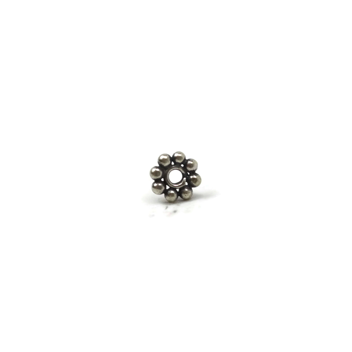 Bali Bead Sterling Silver Daisy Spacer Bead 4 mm