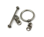 Bali Antique Sterling Silver Circle Toggle Clasp