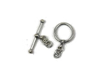 Bali Antique Sterling Silver Circle Toggle Clasp