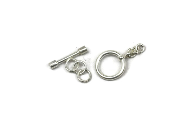 Bali Antique Sterling Silver Circle Toggle Clasp