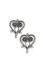 Bali Antique Sterling Silver Chandelier Link 24 x 19mm