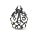 Bali Antique Sterling Silver Chandelier Link 18.5 x 13mm