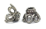 Bali Bead Sterling Silver Wire Bead Cap 8 x 11 mm