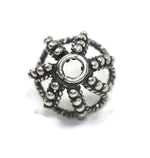 Bali Bead Antique Sterling Silver Bead Cap 8 x 11.5mm