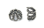 Bali Bead Antique Sterling Silver Bead Cap 8 x 11.5mm