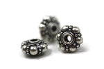 Bali Bead Sterling Silver Granules Spacer 4 x 8 mm