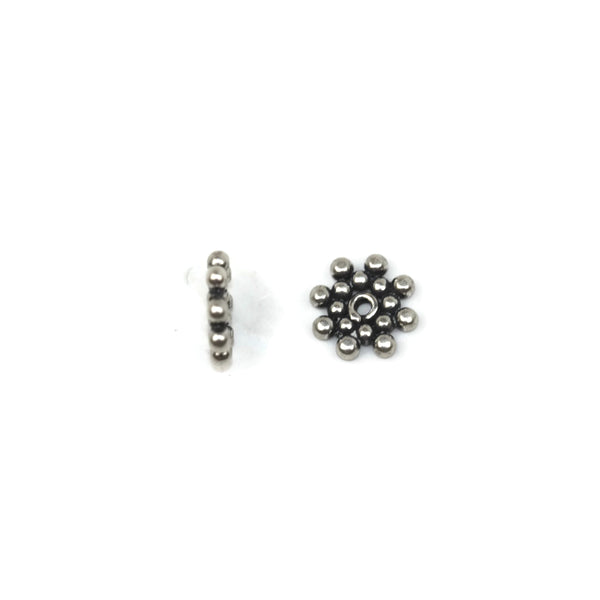 Bali Bead Sterling Silver Sun Daisy Spacer 1 x 7 mm