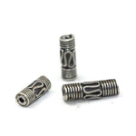 Bali Bead Sterling Silver Tube Bead 9 x 4 mm