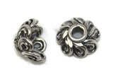 Bali Bead Sterling Silver Wire Cap 4.5 x 9 mm