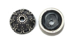 Bali Bead Antique Sterling Silver Bead Cap 4.5 x 9mm