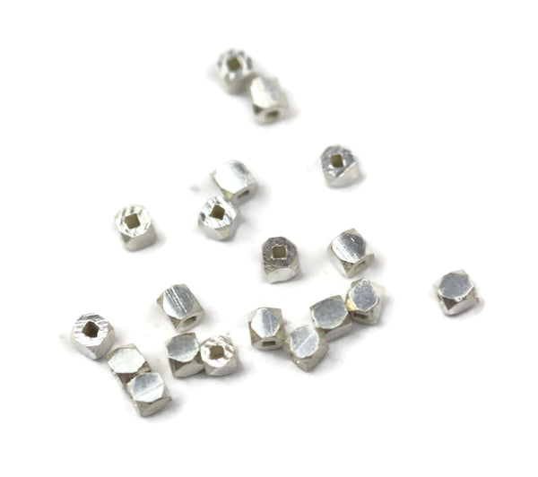 Bali Bead Sterling Silver Square Spacer 2 x 2 mm