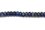 Lapis Lazuli Rondelle Gemstone Beads 8mm 16" strand NATURAL ***
